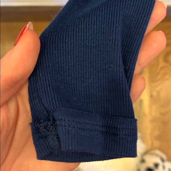 Free People Navy Ribbed Swing Shirt - Picture 5 of 6